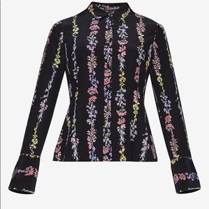 Bcbg Edie Floral- Print Top